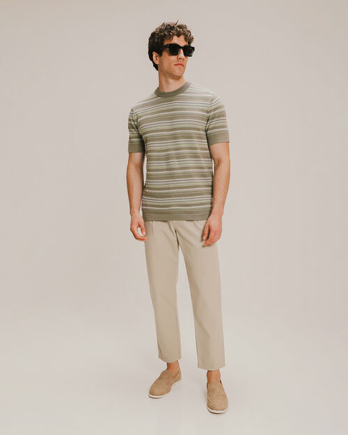 Pantalón Fit Slim Café